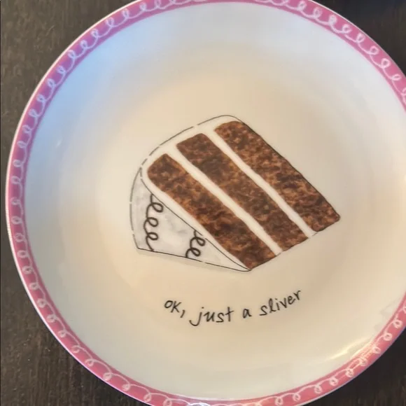 Boston Warehouse Dessert Plates Set - Green, Blue, Red, Pink 6.5 inch dia. - Picture 4 of 5